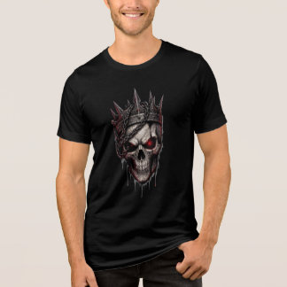 Crowned Skull Gothic Heavy Metal Tri-Blend Shirt