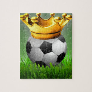 Crowned Soccer Jigsaw Puzzle