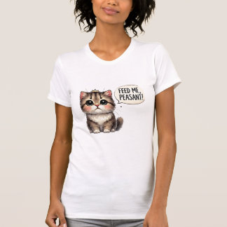 Crowned Tabby Cat Art, Funny Cat Lover Gift T-Shirt