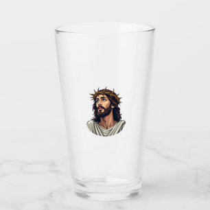 Crowned Thorns Jesus Vintage Etching Shirt 2 Glass