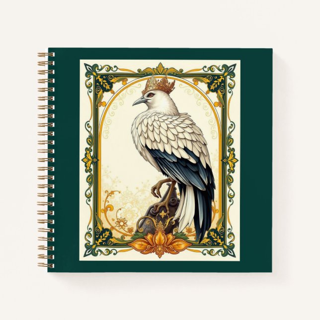 Crowned White Hawk Notebook (Front)