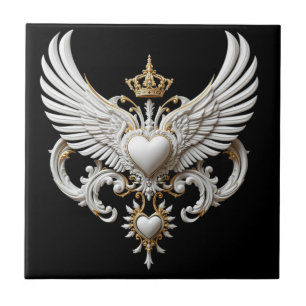 Crowned Wings Emblem Tile