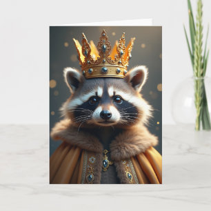 Crowned Woodland Birthday Card