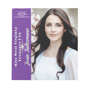 Crowning Touch Sunburst Pageant Autograph Notepad