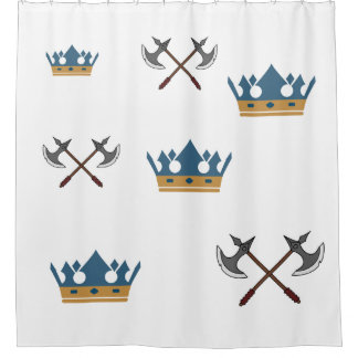 Crowns & Axes Shower Curtain
