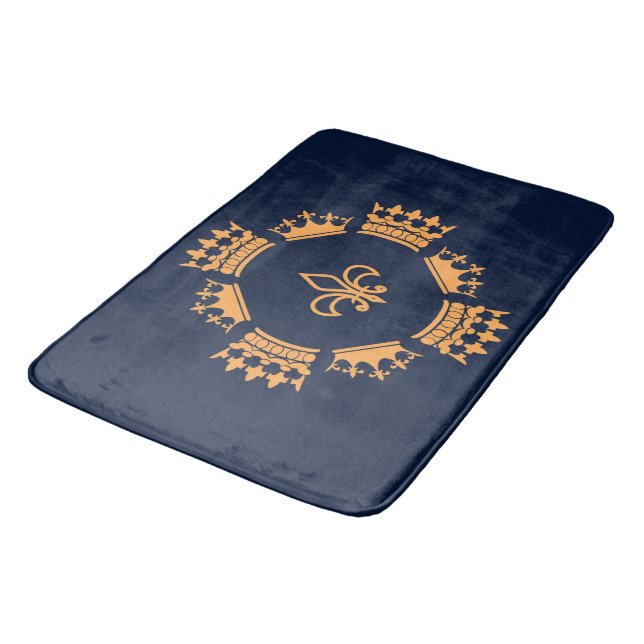 CROWNS KING QUEEN BATH MAT (Angled)