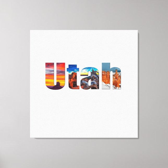 Crowns of Utah Canvas Print (Front)
