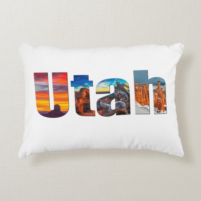 Crowns of Utah Decorative Cushion (Front)