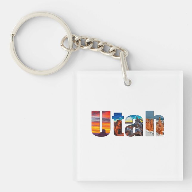 Crowns of Utah Key Ring (Front)