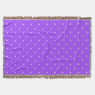 Crowns on a Purple Background Throw Blanket
