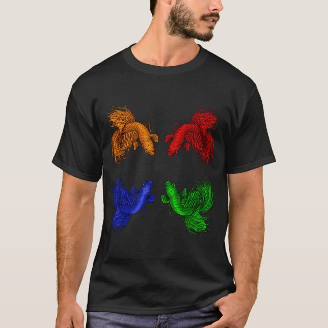 Crowntail Bettas T-Shirt (Front)
