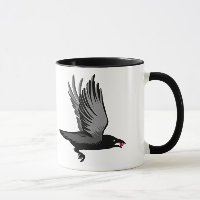 Crows and Hearts Mug (Right)