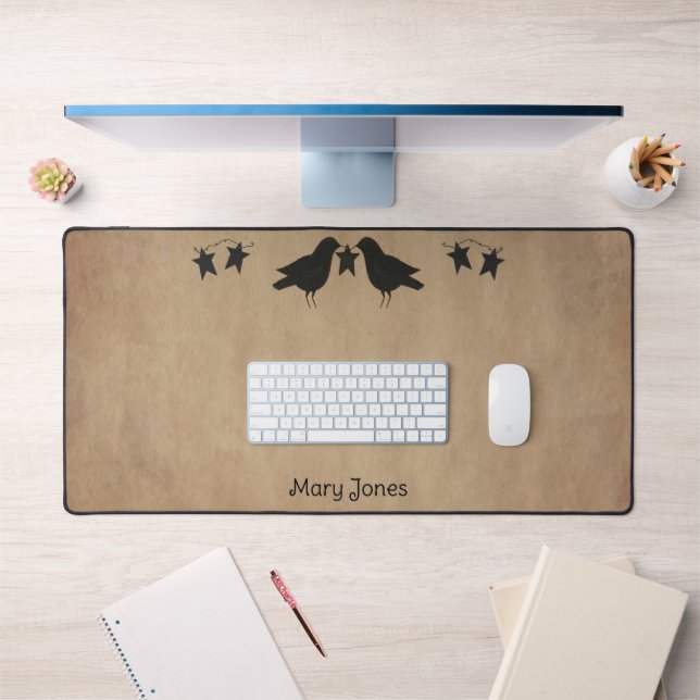 Crows And Stars  Desk Mat (Office 1)