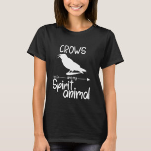 Crows Are My Spirit Animal For Men Women Raven Bi T-Shirt