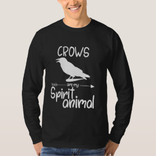 Crows Are My Spirit Animal For Men Women Raven Bi T-Shirt