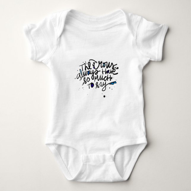 Crows Baby Bodysuit (Front)