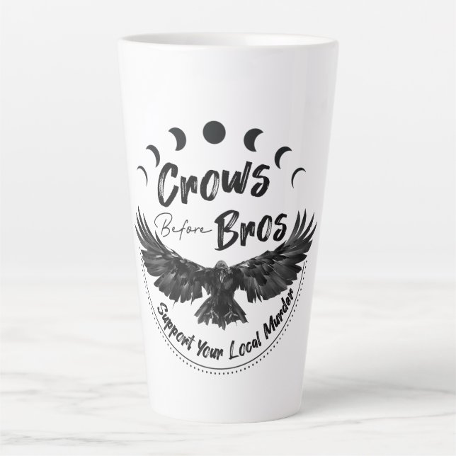 Crows before Bros latte mug (Front)