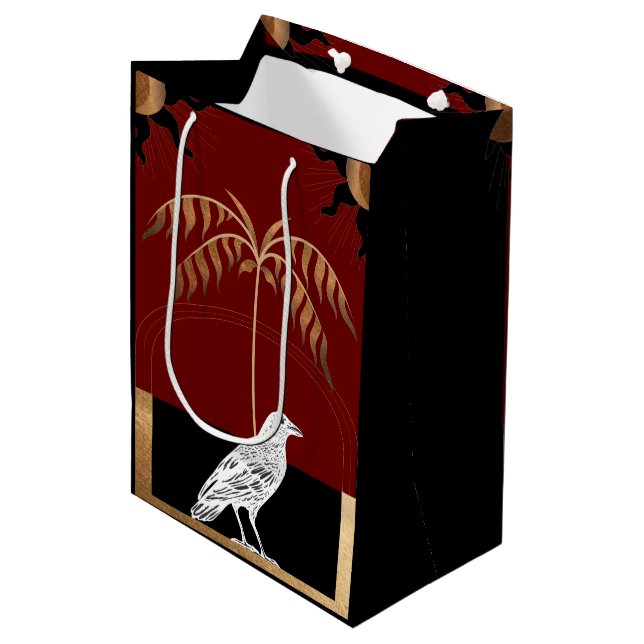 Crows, Blackbirds - The Raven Bird Gift Bag (Front Angled)