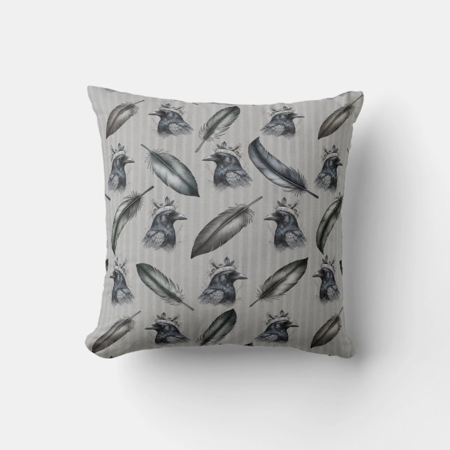 Crows Crows Raben feathers pillows Living (Front)