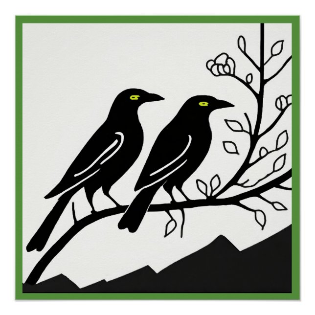 Crows Glossy Poster (Front)