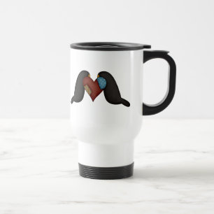 Crows In Love Travel Mug
