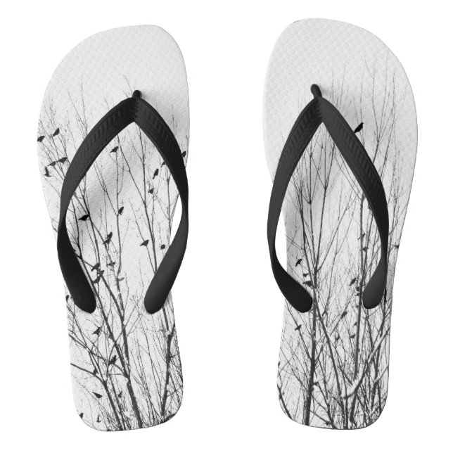 Crows In Trees Jandals (Footbed)