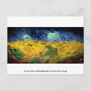 Crows Over Wheatfield By Vincent Van Gogh Postcard