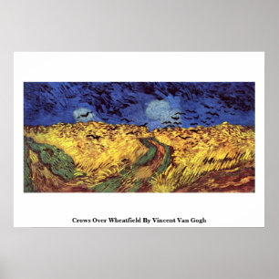 Crows Over Wheatfield By Vincent Van Gogh Poster