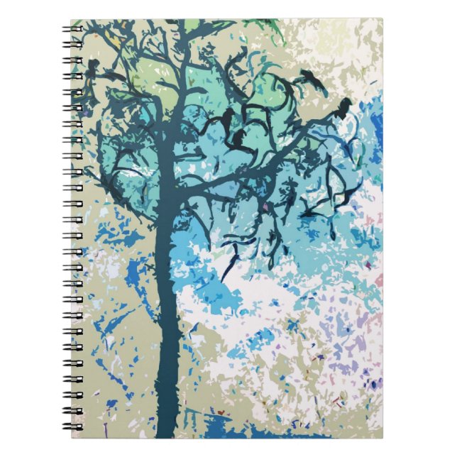 Crows Spiral Notebook (Front)