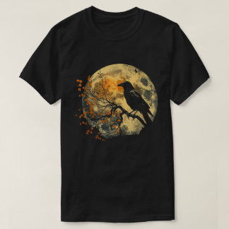 Crows Vintage Graphic Shirt, Retro Crow Moon T-Shirt