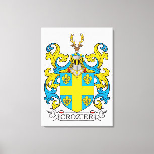 Crozier Family Crest Canvas Print