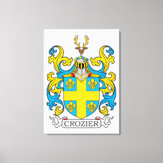Crozier Family Crest Canvas Print