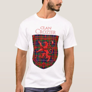 Crozier Tartan Scottish Plaid Lion Rampant T-Shirt