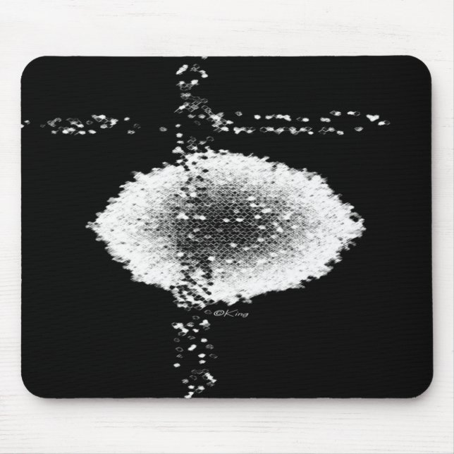 "Crozz Cruzified in Blk" Mouse Pad (Front)