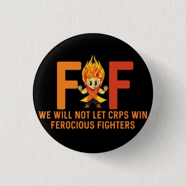CRPS awareness 3 Cm Round Badge (Front)