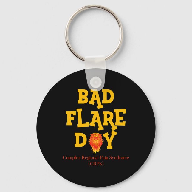 Crps Awareness Byd Flare Day  Key Ring (Front)
