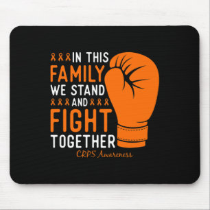 Crps Awareness Family Fight Support Boxing Glove  Mouse Pad