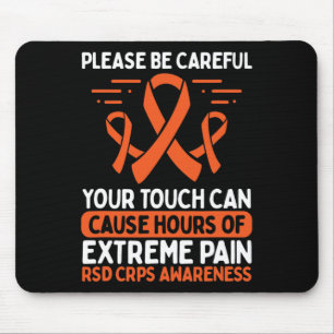 Crps Awareness Fighter Disease Rsd Warrior Orange Mouse Pad