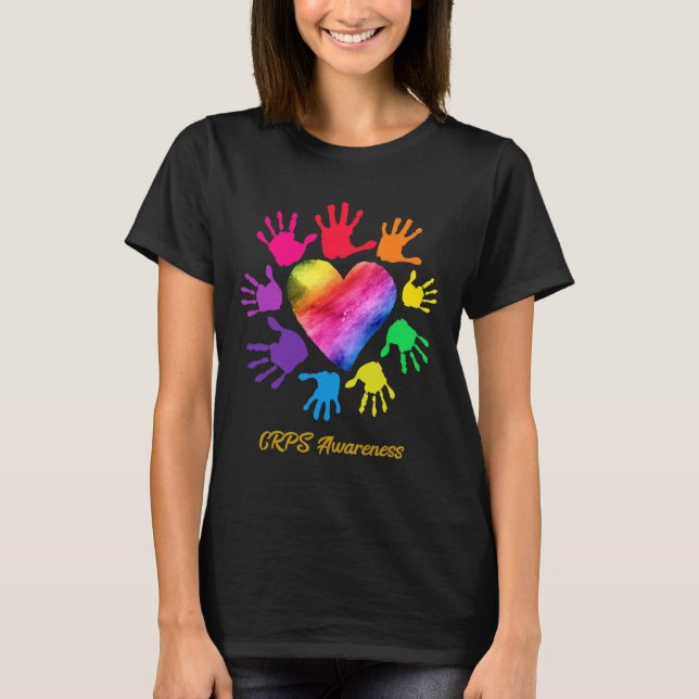CRPS Awareness Hands CRPS Gift  T-Shirt (Front)