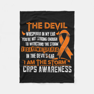 Crps Awareness I Am The Storm Devil  Fleece Blanket