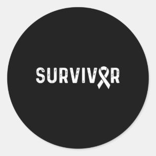 Crps Awareness Orange Ribbon Survivor 1 Classic Round Sticker