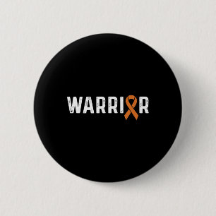 Crps Awareness Orange Ribbon Warrior  6 Cm Round Badge