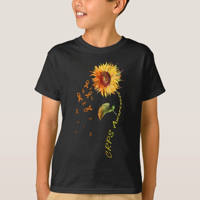 Crps Awareness Sunflower Tees  (Front)