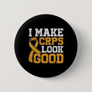 CRPS Complex Regional Pain Syndrome Awareness Nove 6 Cm Round Badge