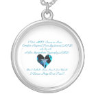 CRPS RSD Blue Heart I Choose Hope Over Pain Neckla