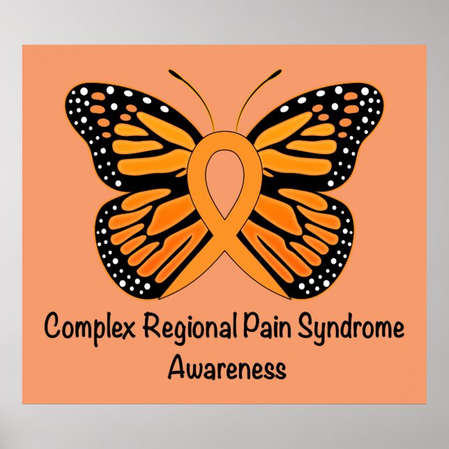 CRPS/RSD Butterfly of Hope Ribbon Poster (Front)