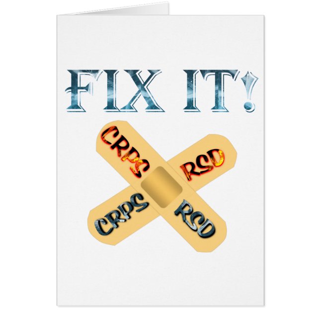 CRPS / RSD Fix It ! Band Aid X (Front)