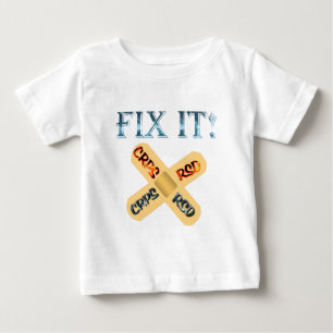 CRPS / RSD Fix It ! Crossed Bandage Baby T-Shirt