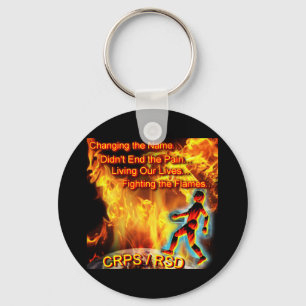 CRPS/RSD Living Our Lives, Fighting the Flames Key Ring