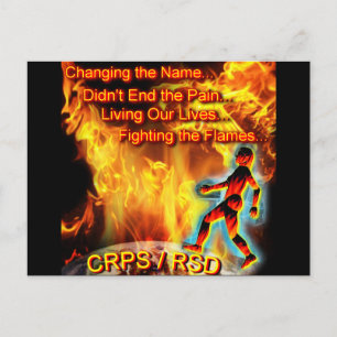 CRPS/RSD Living Our Lives, Fighting the Flames Postcard